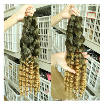 Julianna Synthetic Curled Pre Style Goddess Curl Braiding Hair Coi Leray Braids With Curls